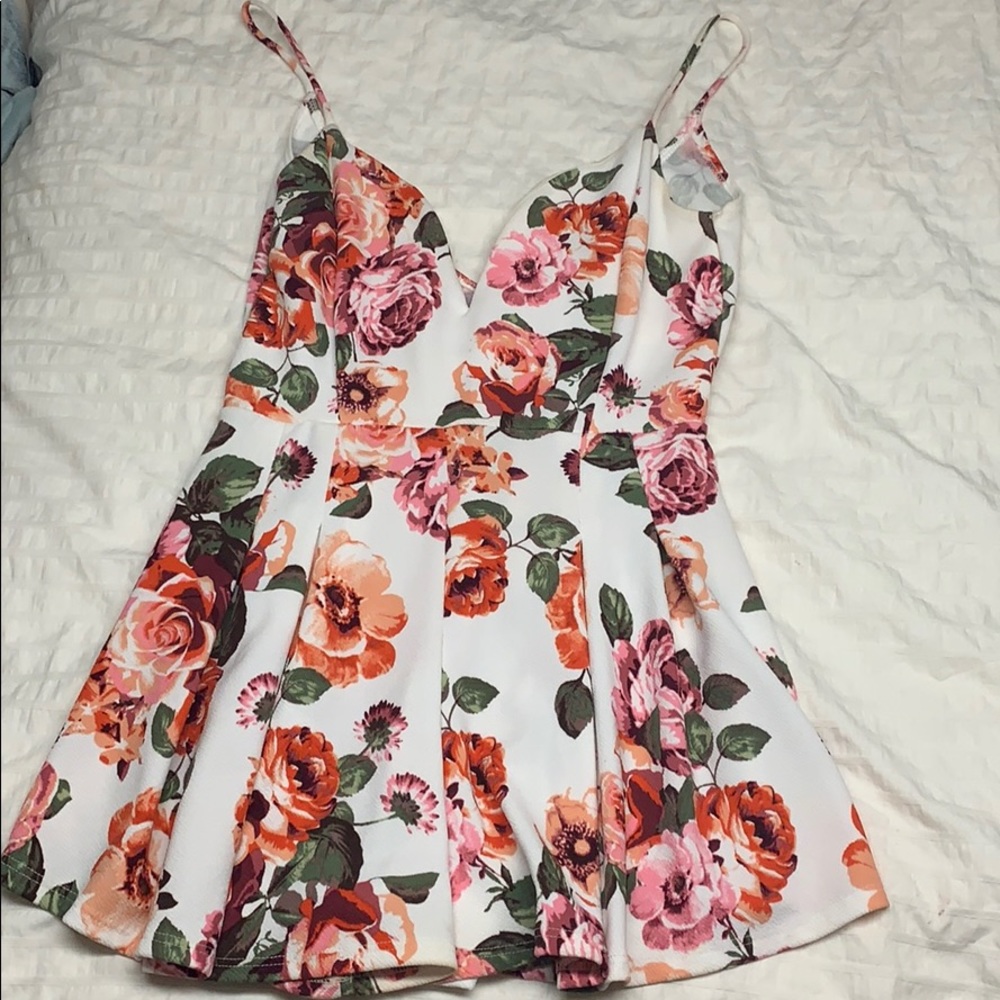 Floral spring romper